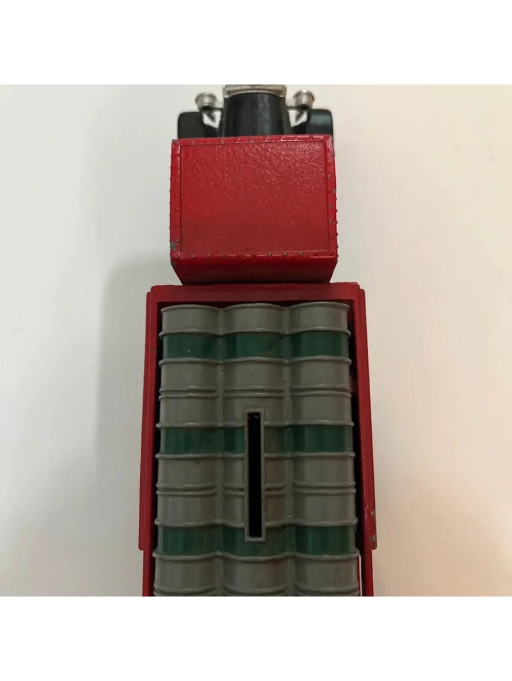 Vintage Cast Metal Texaco Stake Truck coin Bank
